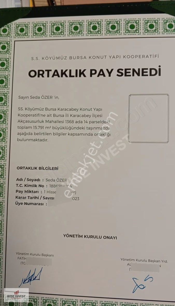 Karacabey Akçasusurluk Doğal Yaşam Köyünde Satılık Hisse - Görsel 11