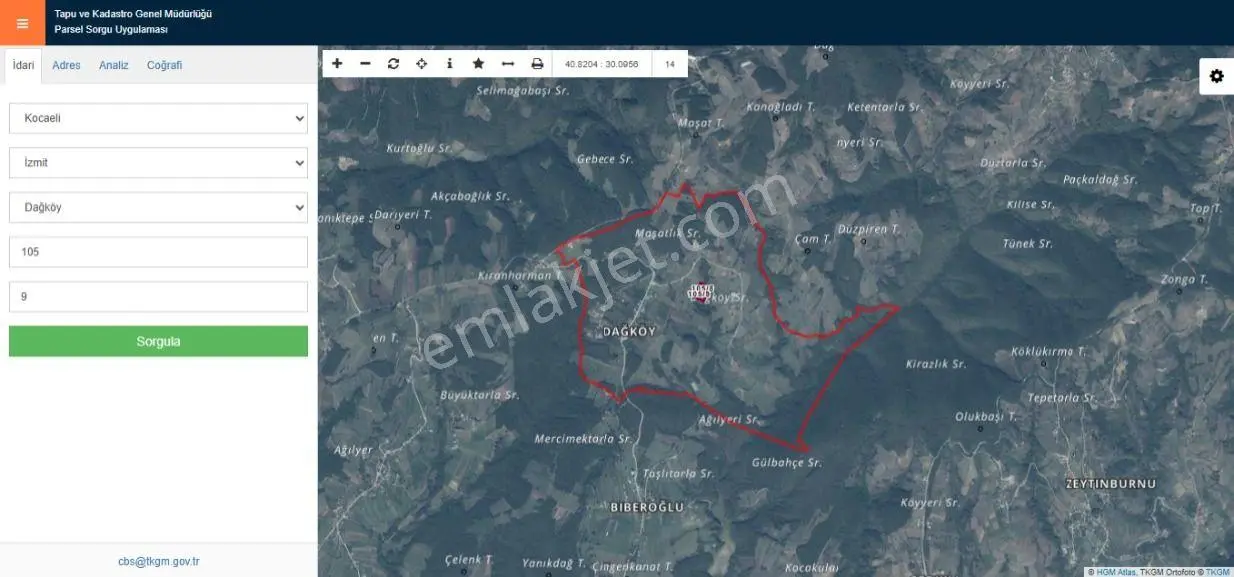 Kaçmaz Emlak'tan Kocaeli İzmit'te Satılık 9.838m2.fındık Bahçesi - Görsel 3