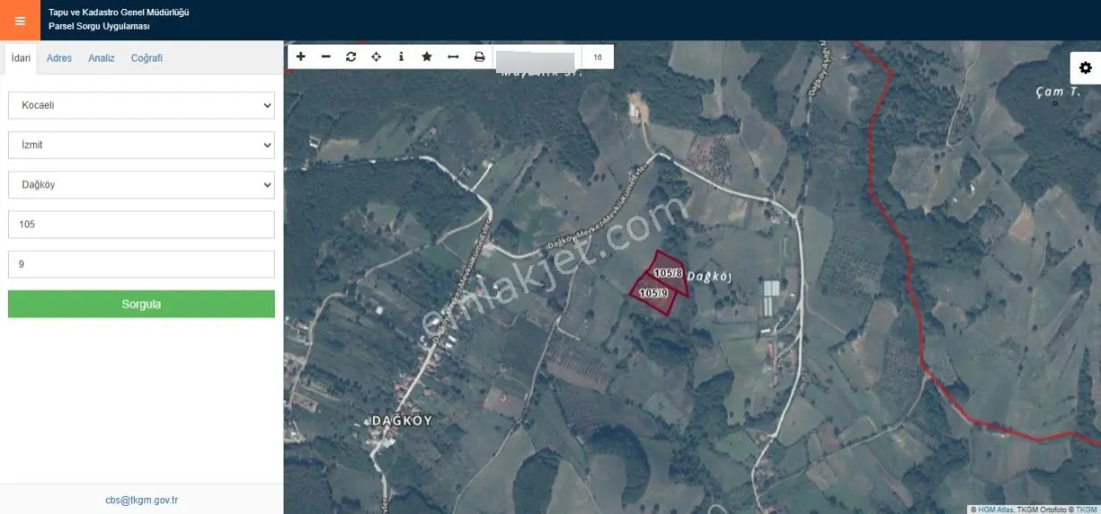 Kaçmaz Emlak'tan Kocaeli İzmit'te Satılık 9.838m2.fındık Bahçesi - Görsel 2