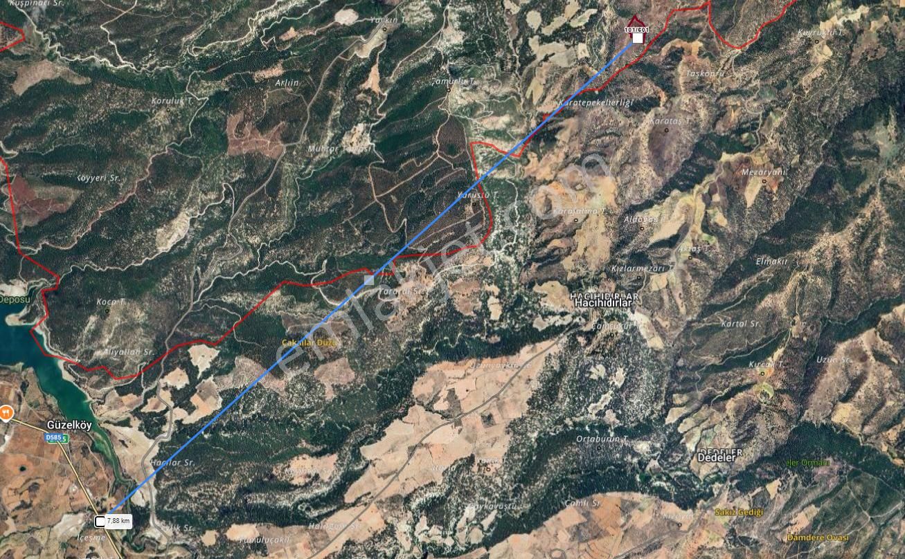 Takasa Açık Fırsat Tarla 34.741 M2 Karacasu Karacaören - Görsel 5