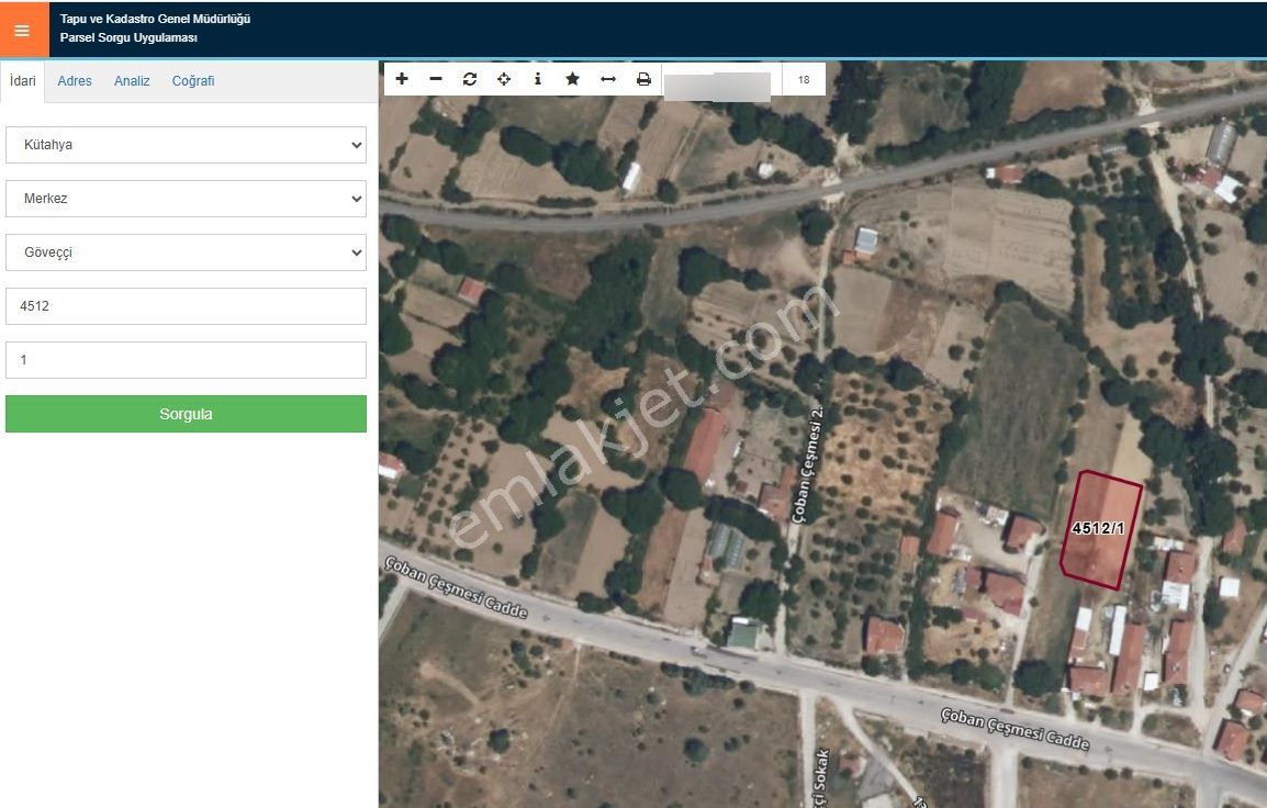 Göveççi Köyü Sınırları İçerisinde Satılık Arsa