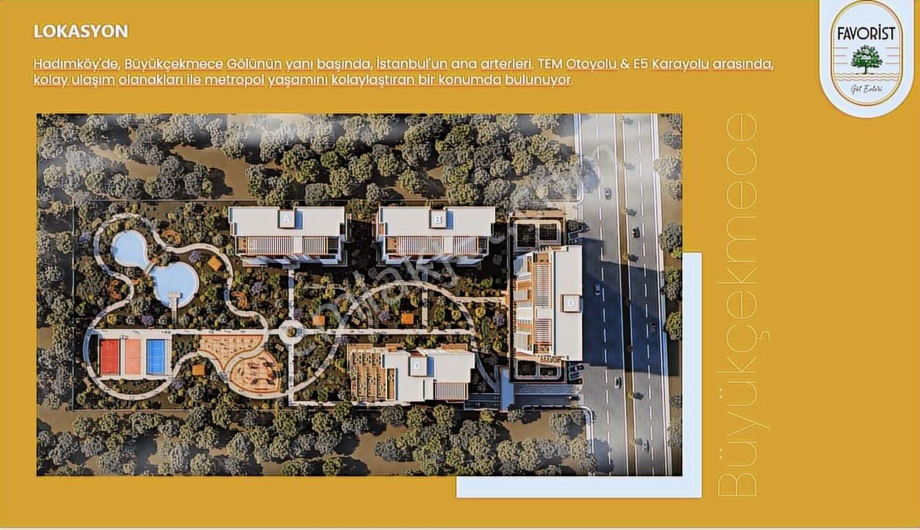 Büyükçekmece Favorist Golevleri Sitesi Satılık 1+1 Daire فروشی - Görsel 4