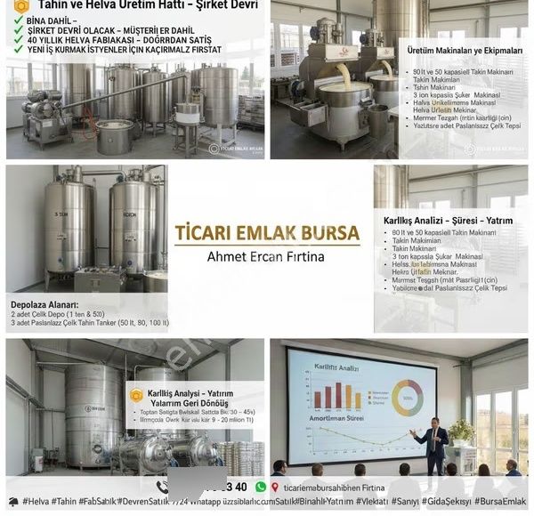 Tahin Ve Helva Üretim Hattı Şirket Devri Şirket Devri Olacak - Görsel 2
