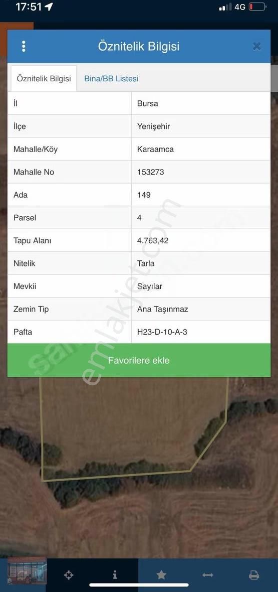 Bursa Yenişehir Karaamca 4763 M2 Satılık Tarla - Görsel 15