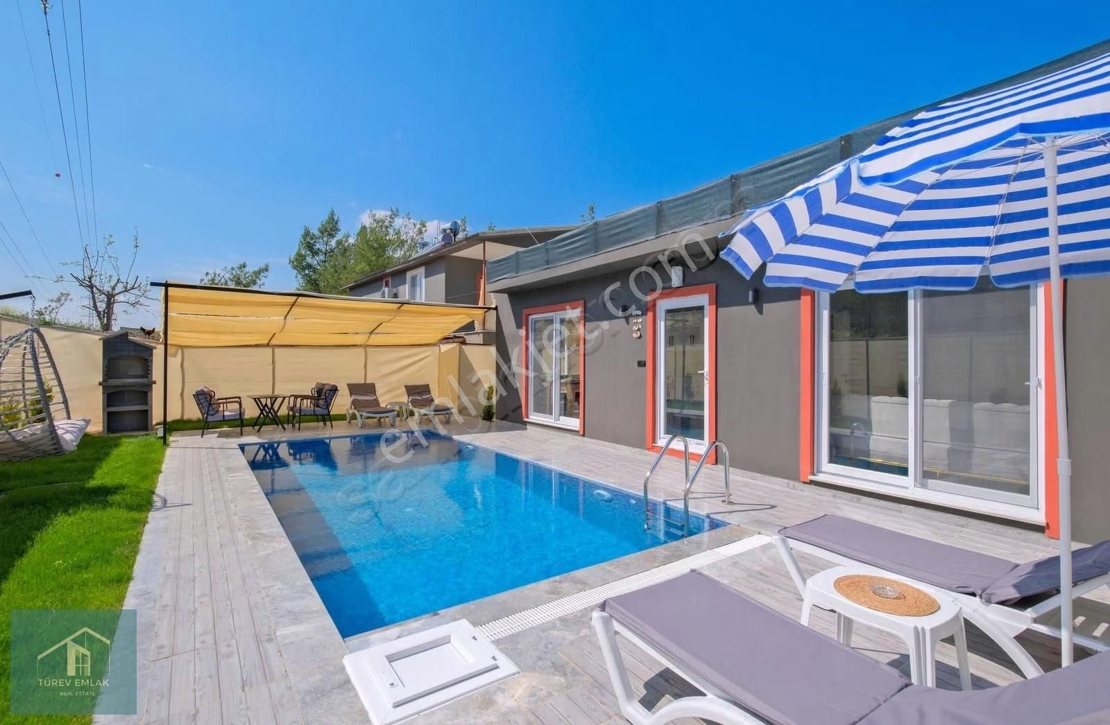 Türev Emlaktan Fethıye Çiftlikte Eşyalı Uzun Dönem Kiralık Villa - Görsel 14