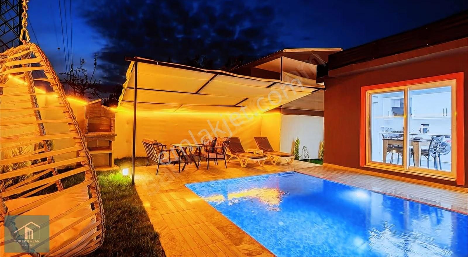 Türev Emlaktan Fethıye Çiftlikte Eşyalı Uzun Dönem Kiralık Villa - Görsel 8