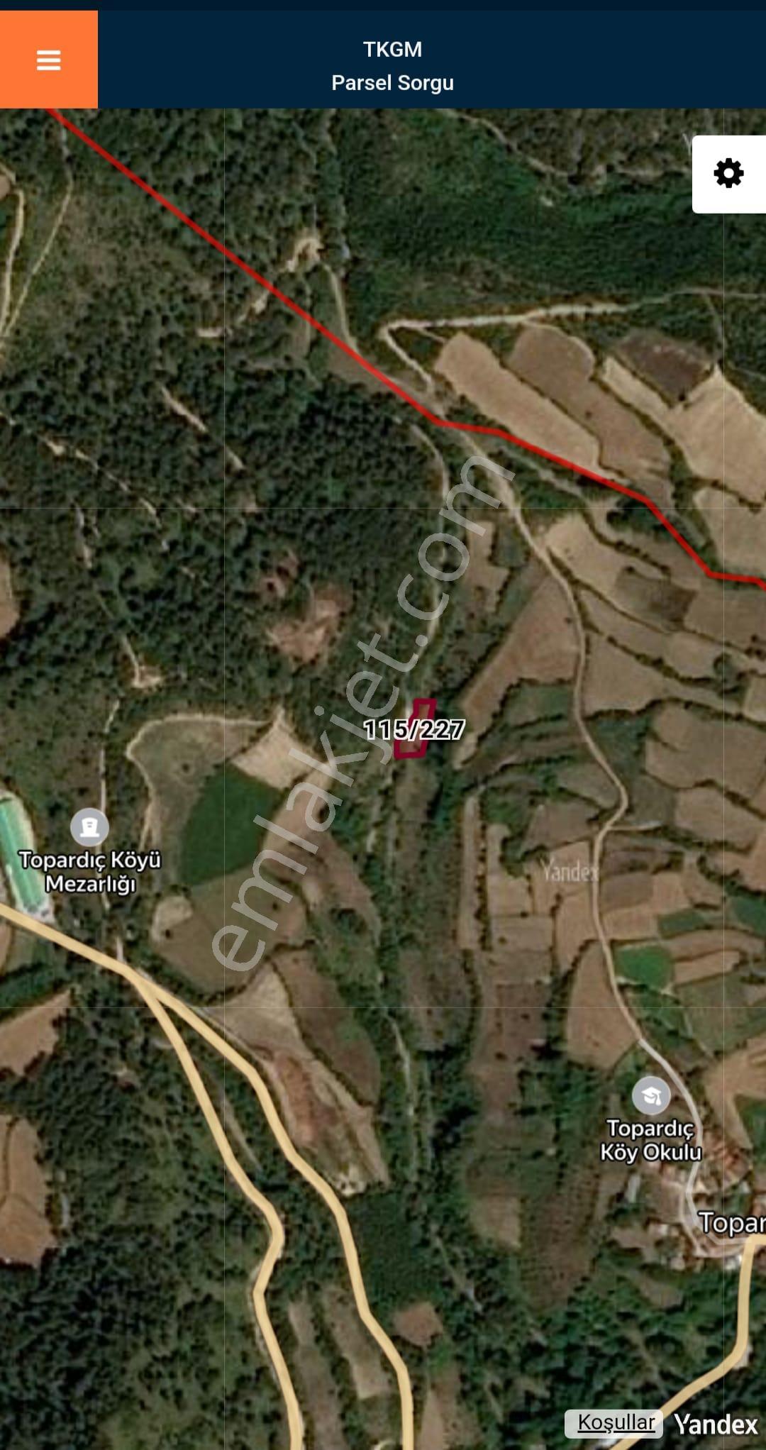 Bolu Merkez Topardıç Köyü Yerleşime Yakın 943 M2 Tarla - Görsel 2