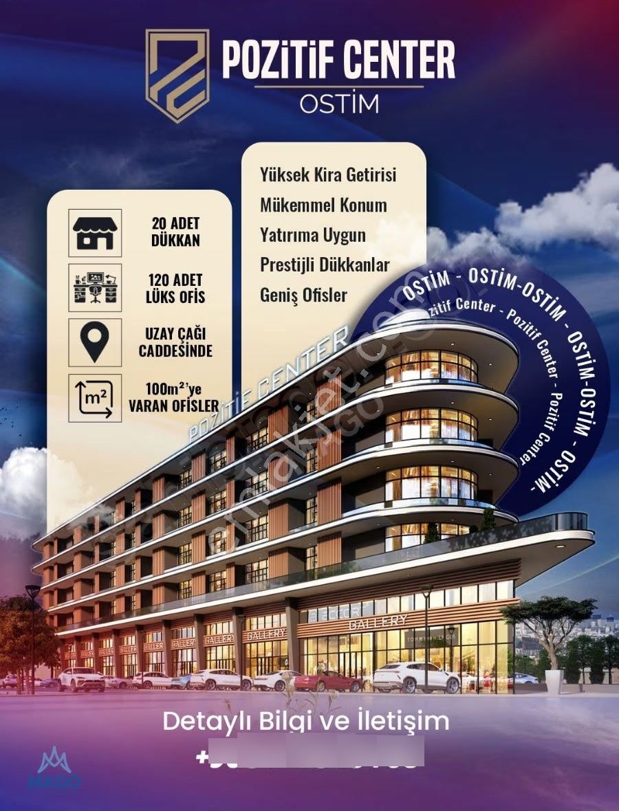 Pozitif Center'de Satılık 55m2 Ofis&büro Cadde Cepheli - Görsel 2