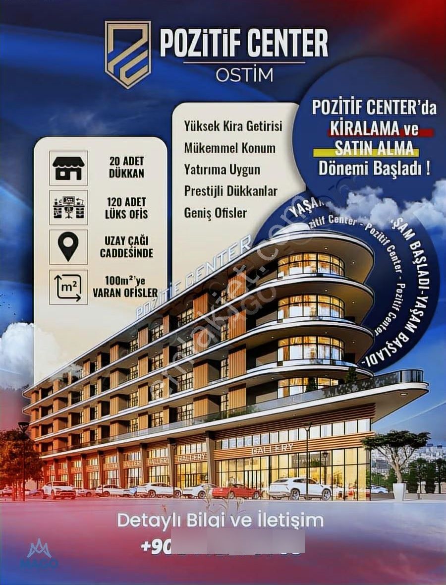 Ostim Pozitif Center De Kiralık Dükkan&mağaza - Görsel 2
