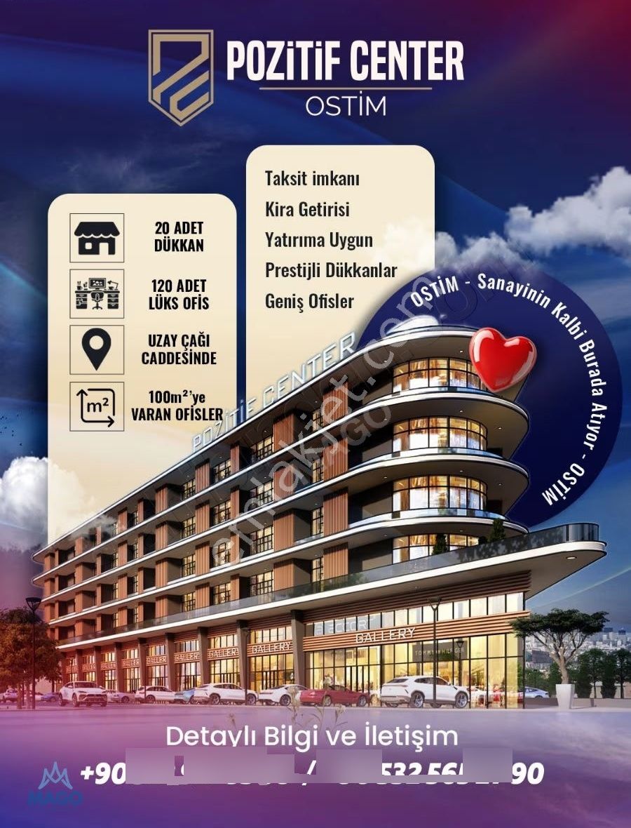 Ostim'in Kalbi Pozitif Center De Kiralık Ofis&büro - Görsel 6
