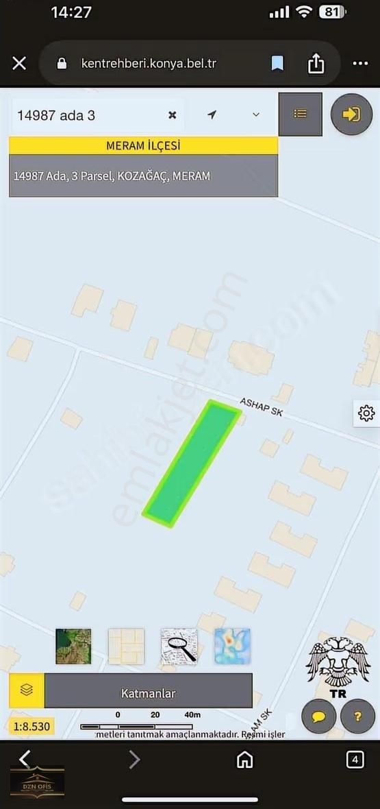 Meram Kozagaç Mah. İmarlı 1150 M2 Arsa Hatıp Cad. 200 Mt - Görsel 7