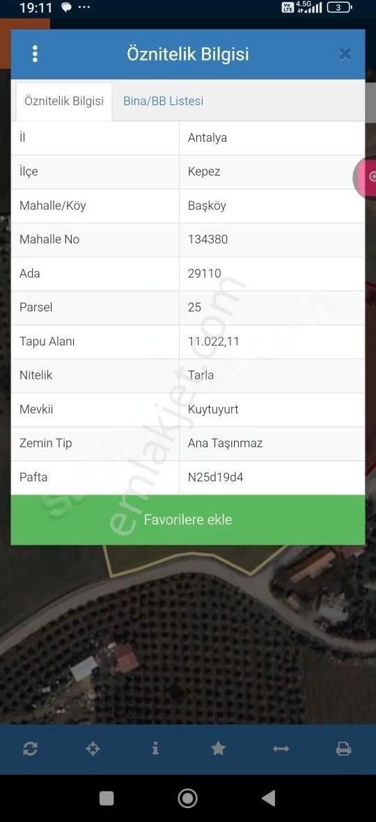 Başköy De Satılık 11dönüm - Görsel 6