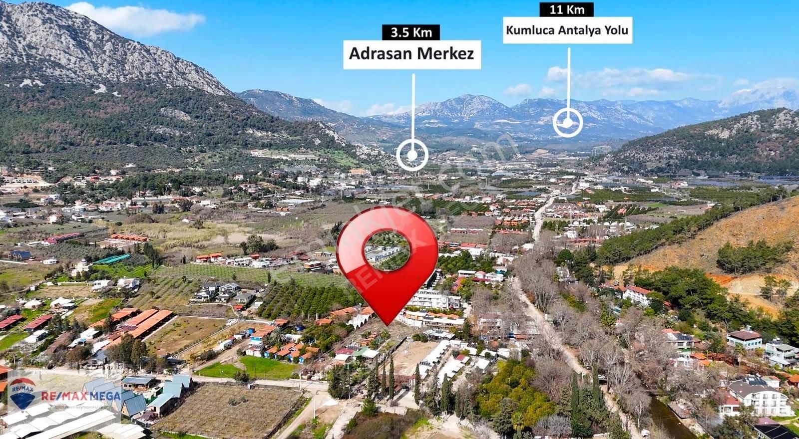 Adrasan'da Denize Sadece 250 Metre Uzaklıkta Kiralık Arazi