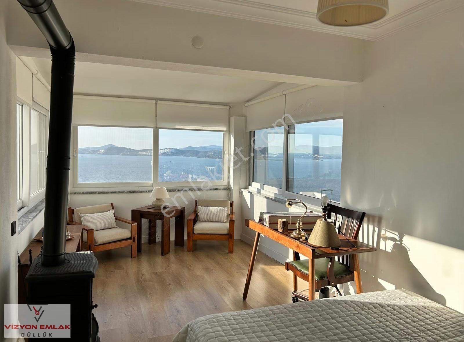 Milas Güllük Oba Sitesinde Full Deniz Manzaralı Satılık Villa - Görsel 4