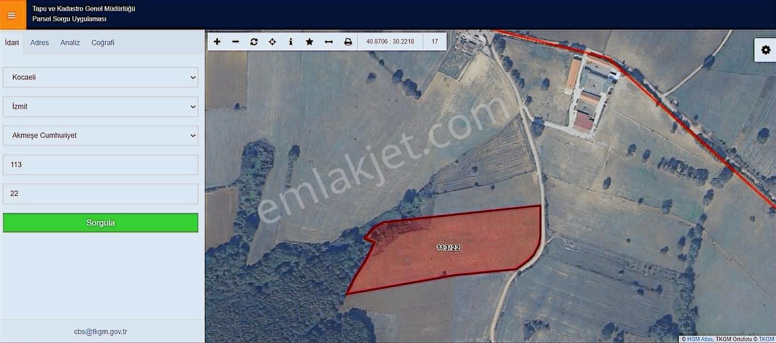 İzmit/akmeşe Cumhuriyet Mah. 24.823 M2 Satılık Tarla - Görsel 29