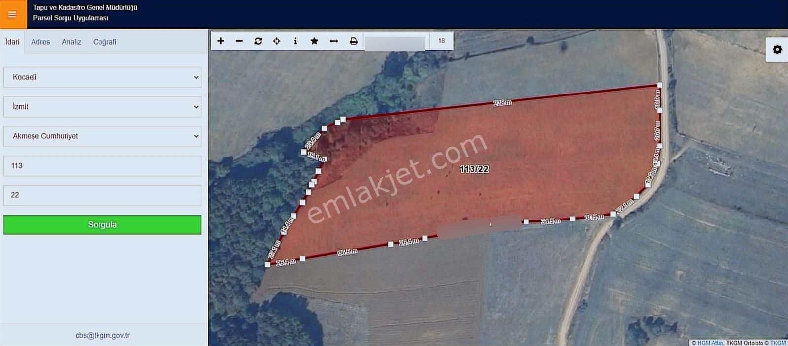 İzmit/akmeşe Cumhuriyet Mah. 24.823 M2 Satılık Tarla - Görsel 30