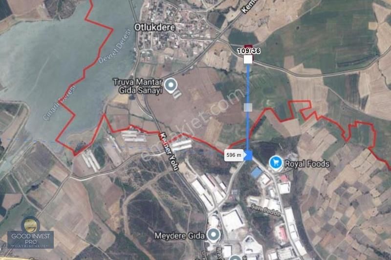 Çanakkale Biga Balıklıçeşme Osb Yanı Satılık Yatırımlık Tarla - Görsel 6