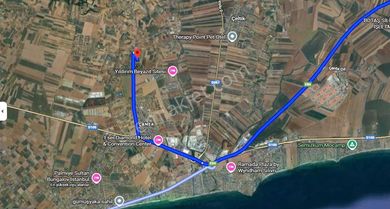 Silivri Çanta'da 1,230 M2 İmarlı Satılık Arsa - Görsel 3