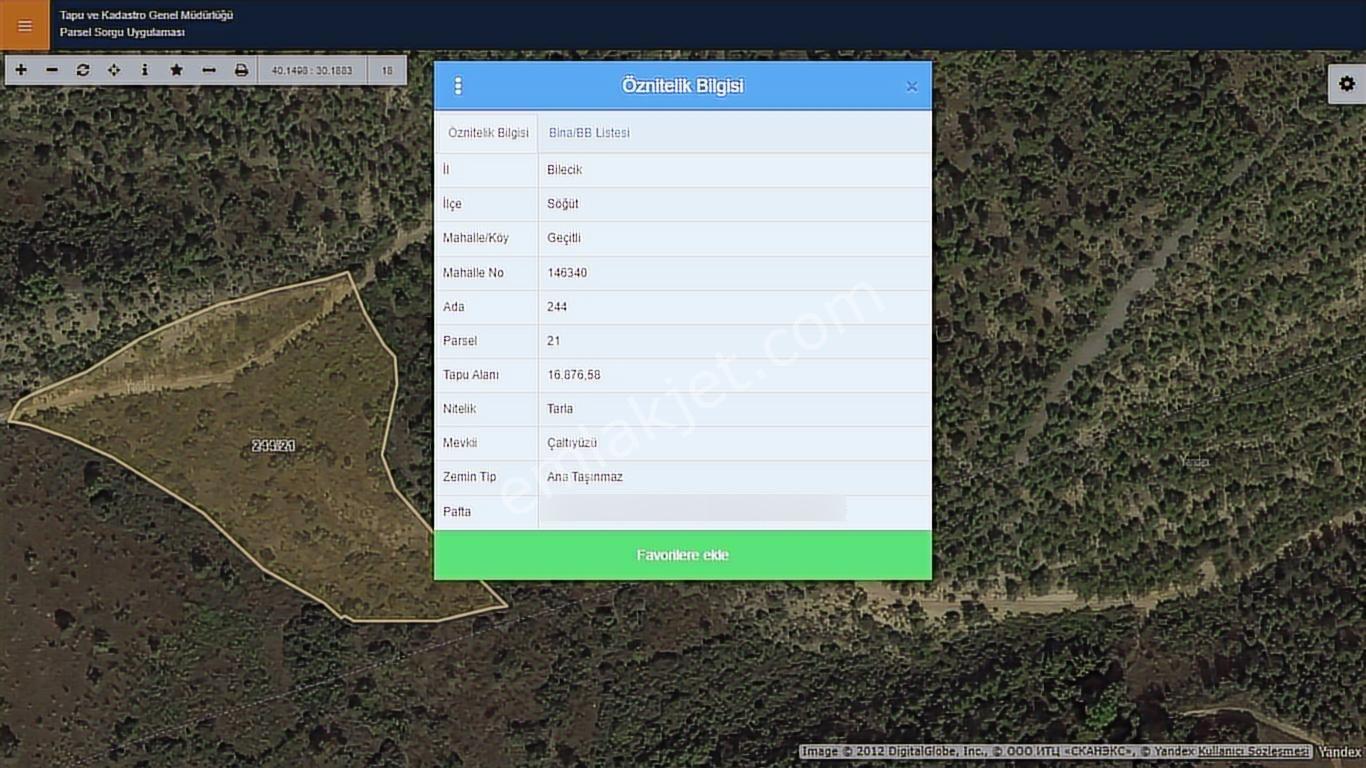 Başkan Emlaktan Satılık Söğüt Geçitli Köyünde 16.877 M2 Tarla - Görsel 9