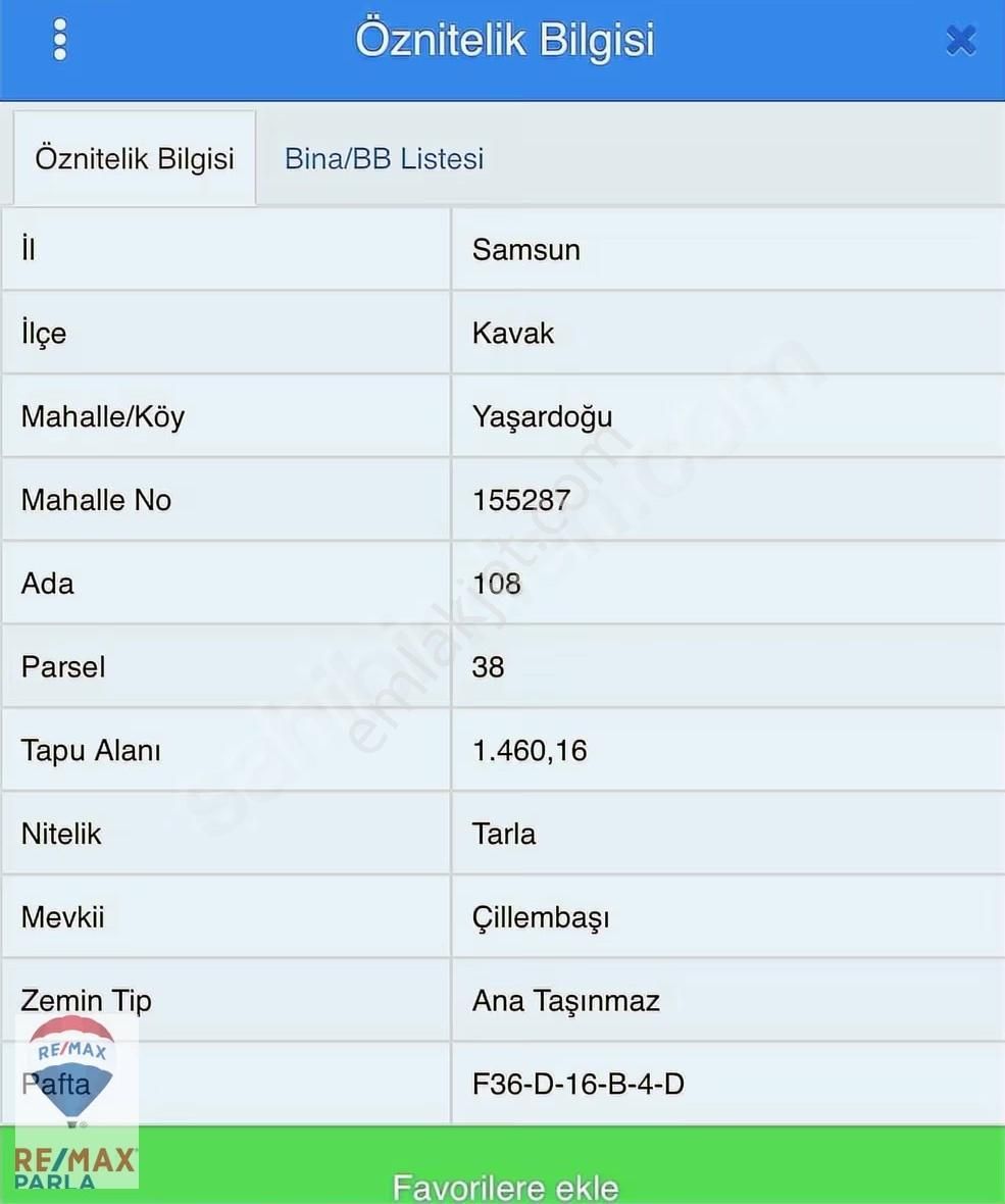 Remax Soner'den Kavak Merkezde İmara Sınır Satılık Tarla - Görsel 16