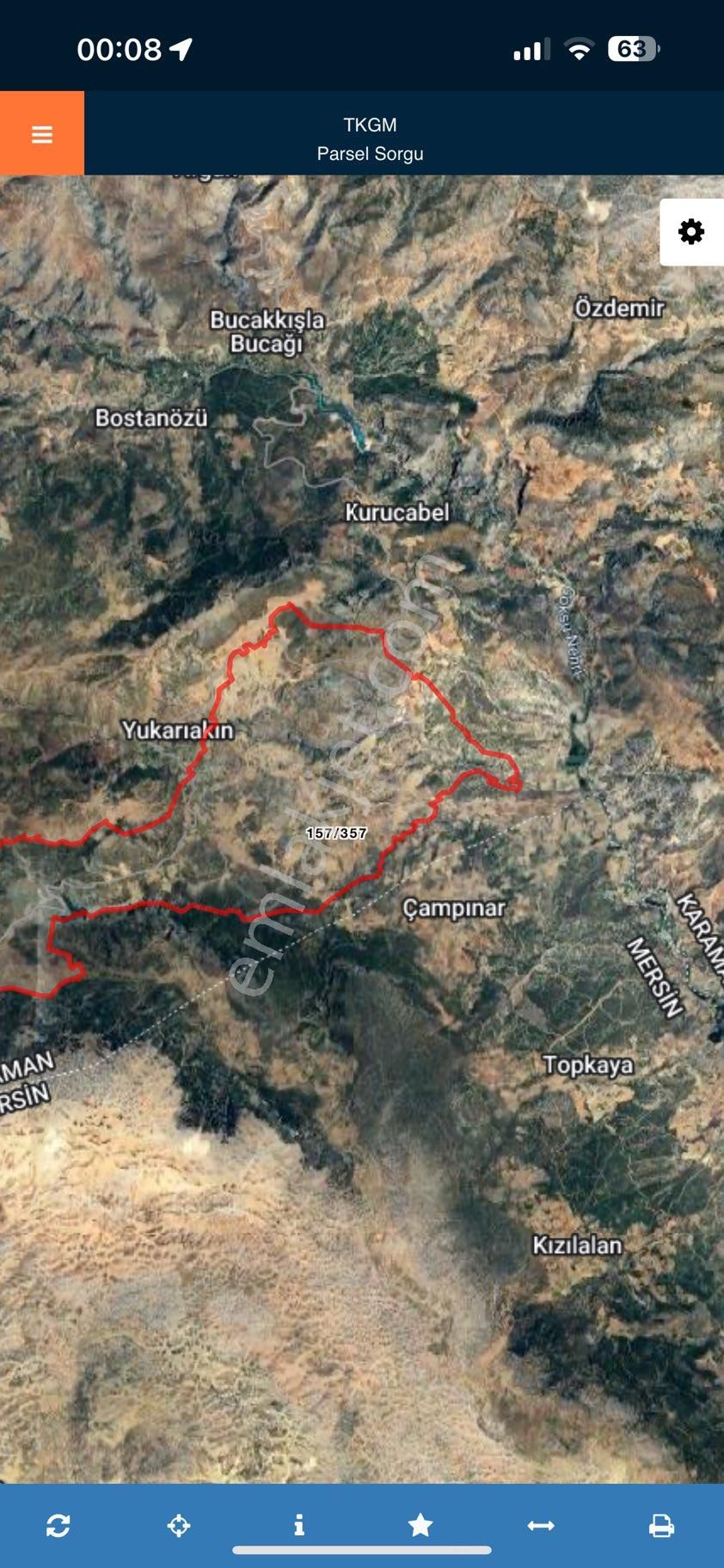 Karaman Aşağıakın’da Uygun Fiyatlı 3 Dönüm Tarla -yatırımlık – Pazarlık Var - Görsel 2