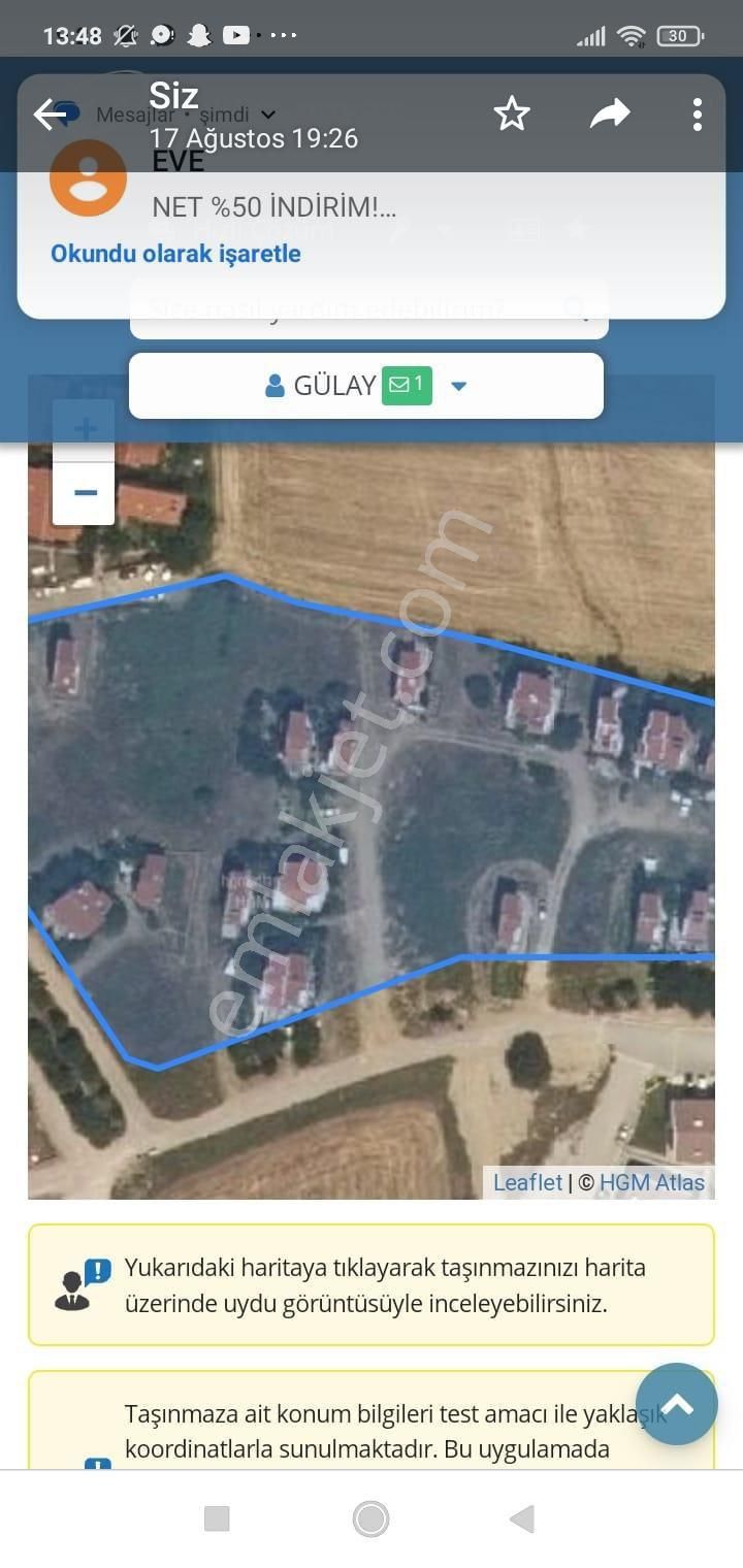 Keşan Yayla Sahili’nde Satılık Arsa