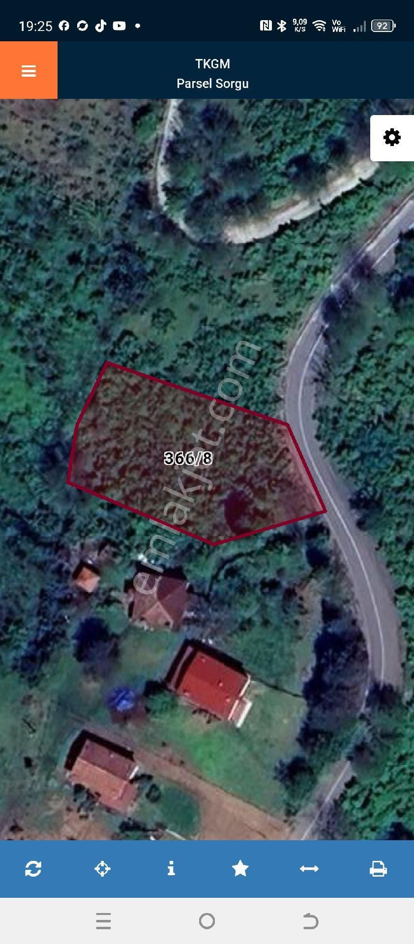 Perşembe Töngeldüzü Mahallesinde Satılık İmarlı Bahçe . Asfalt Yola Cepheli.