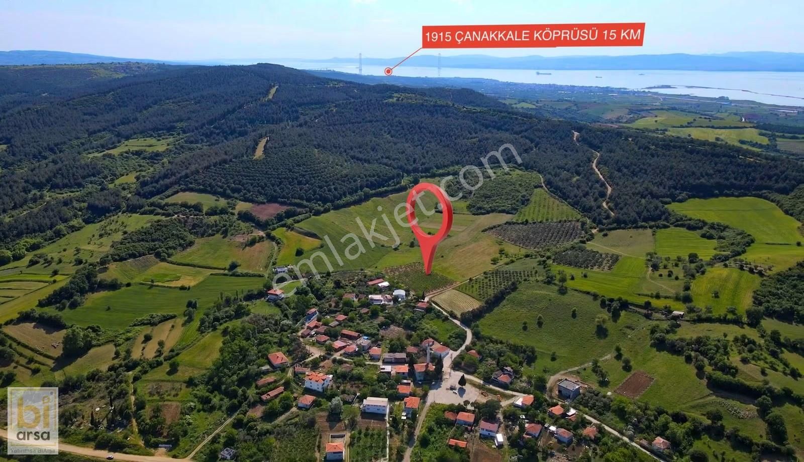 Lapsekide Denize Yakın 4.780m² Arsa !18 Adet Villa Projesi Hazır - Görsel 12