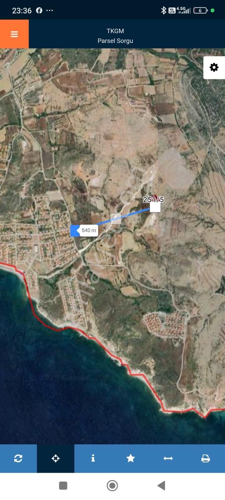 Çeşmede Satılık Yatırımlık Arazi (1681m2) Denize1km - Görsel 3
