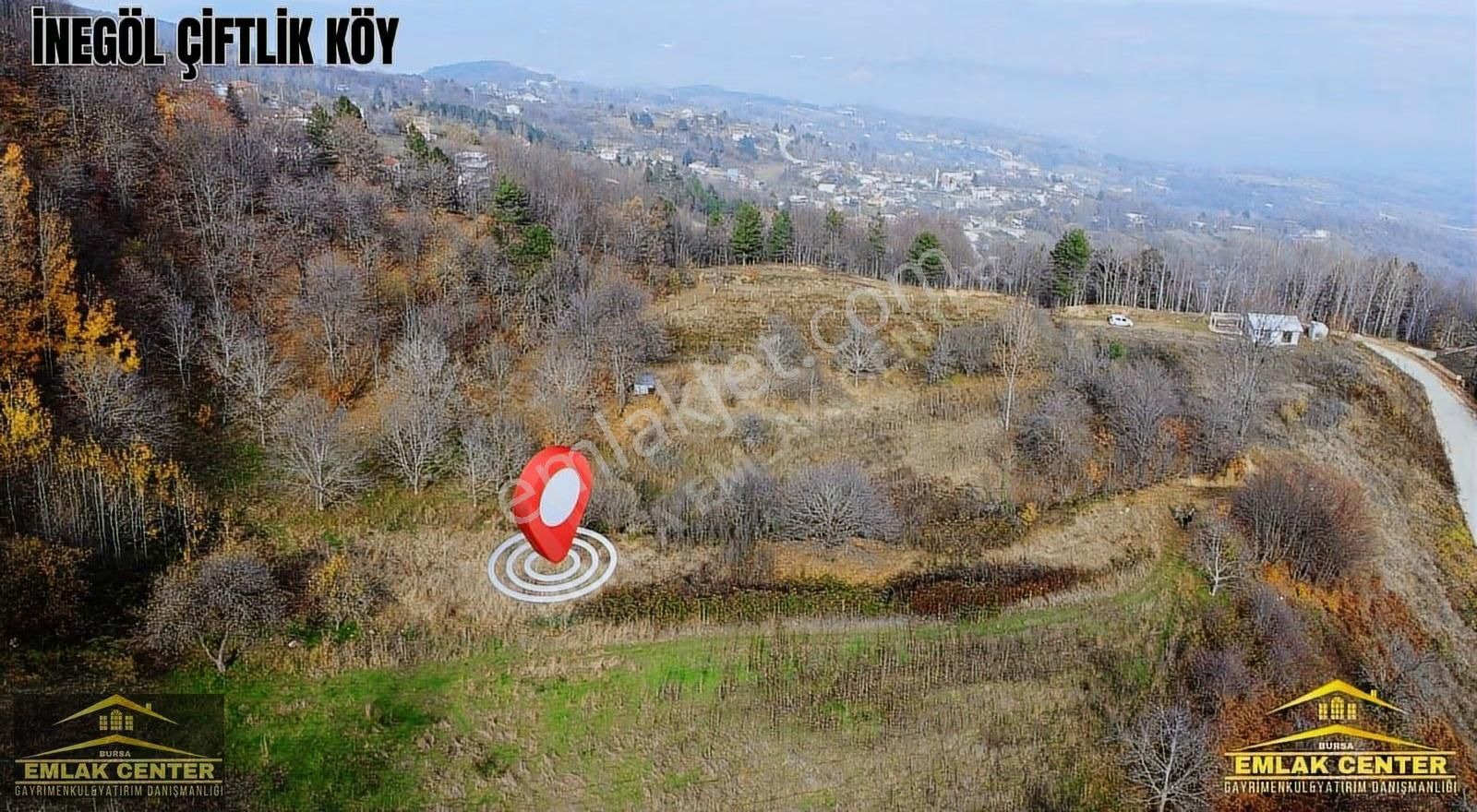İnegöl Çiflik Köyde Manzaralı Tarla - Görsel 2
