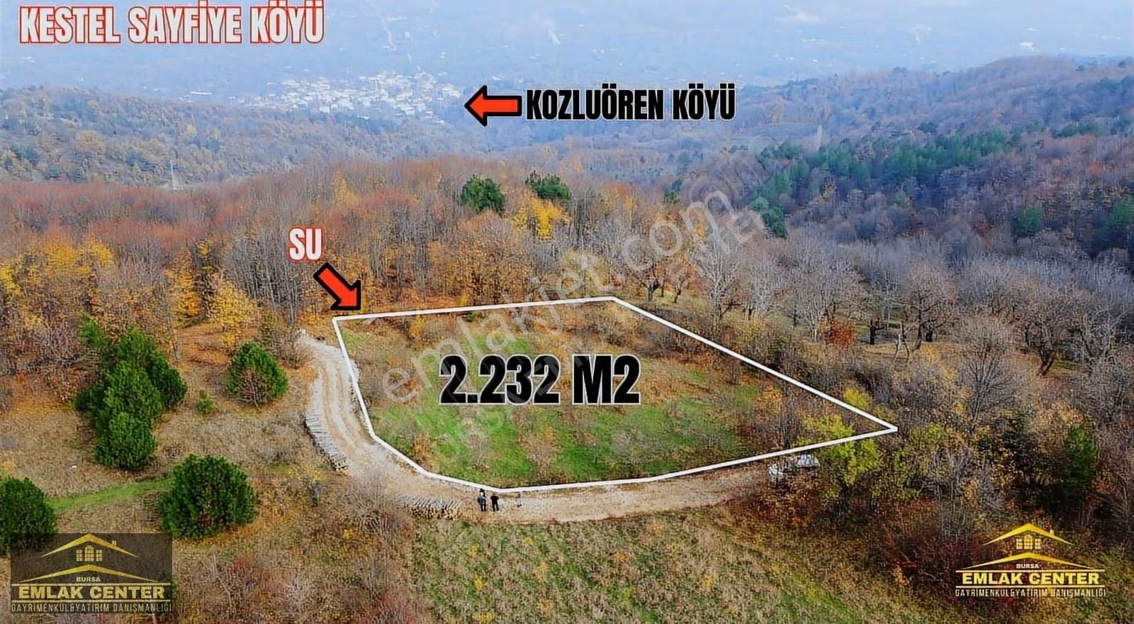 Kestel Sayfiyede Muhteşem Manzaralı 2232 M2 Bahçe
