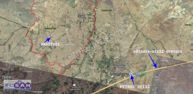 Kütahya Çavdarhisar 'da 2.700 M2 Resmi Yola Cepheli Dümdüz Arazi - Görsel 3