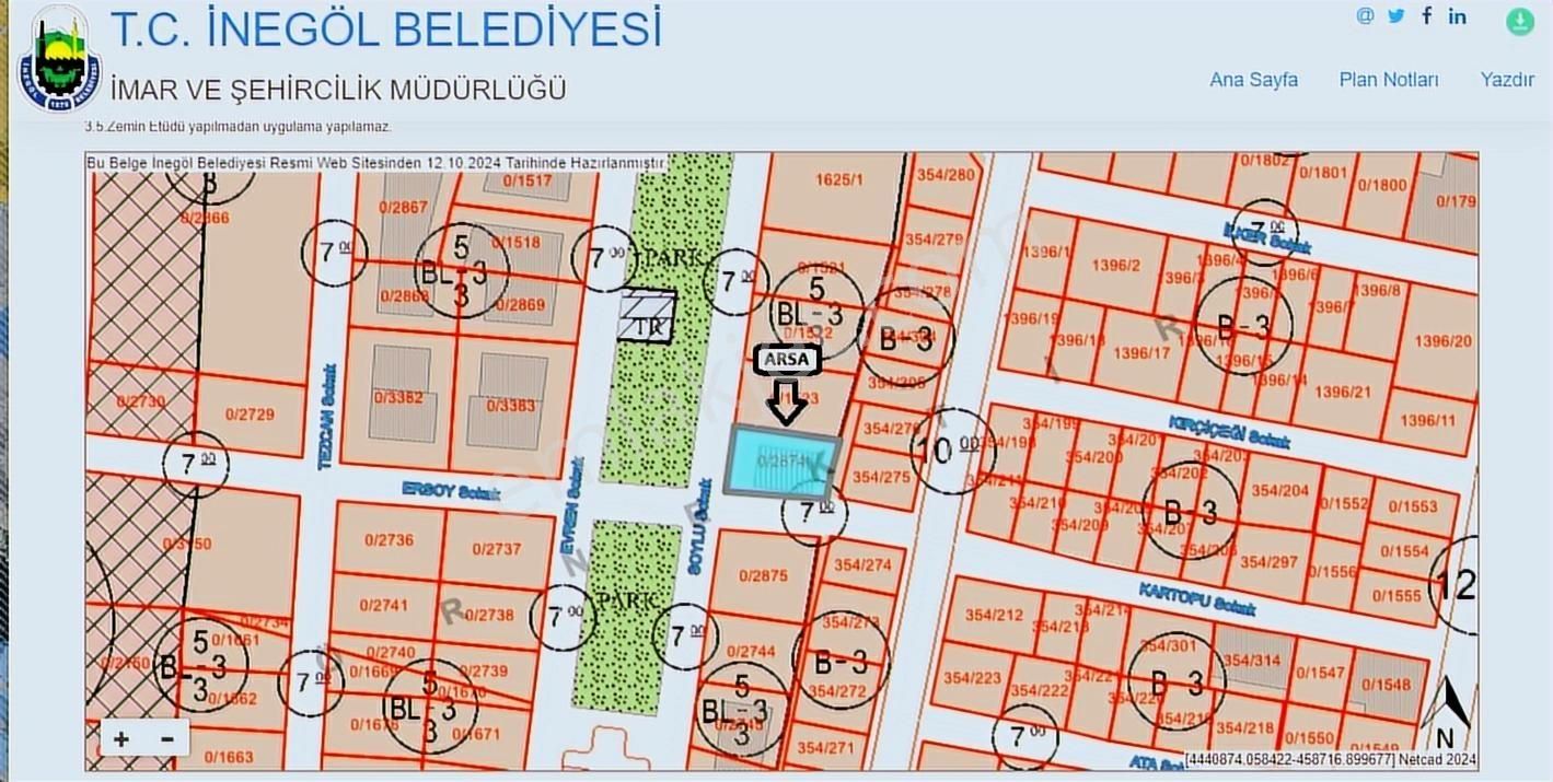 Ulucan'dan İnegöl Alanyurt Ta Satılık Köşe Parsel Arsa - Görsel 14