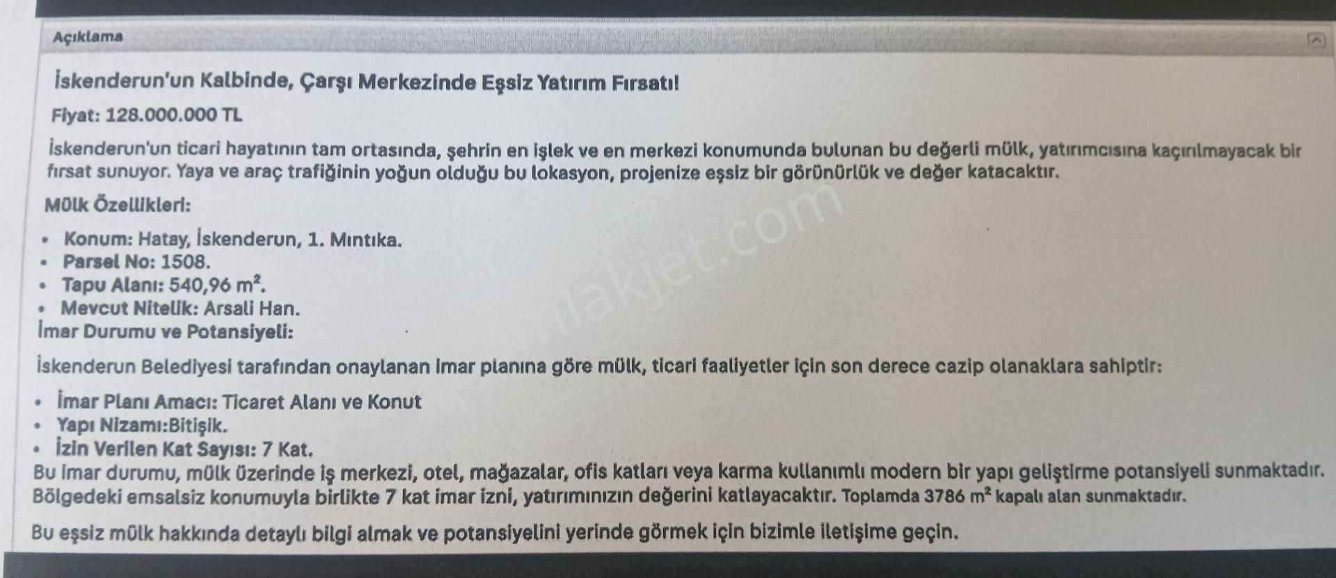 Çay Mahallesinde Ulucami Caddesinde Ana Cadde Üzerinde Satılık Parsel - Görsel 6