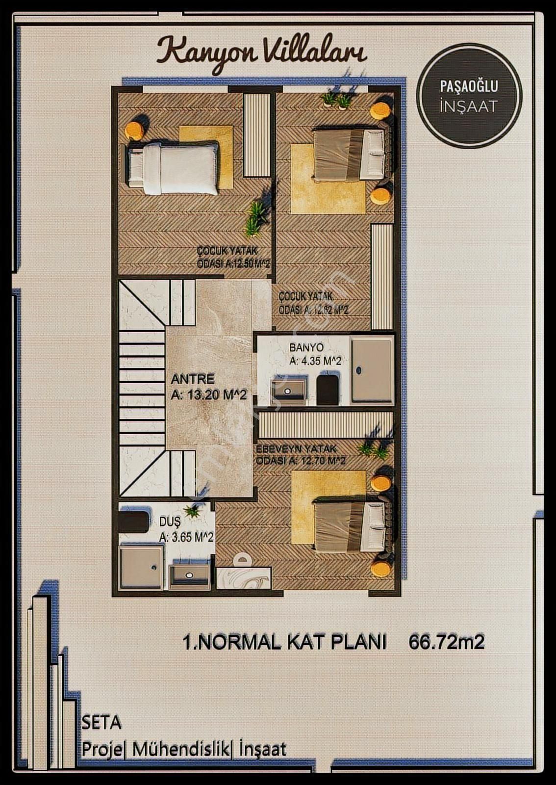 Konaklar Kanyon Projesinde Satılık Villa Zirvevip Gayrimenkulden - Görsel 8
