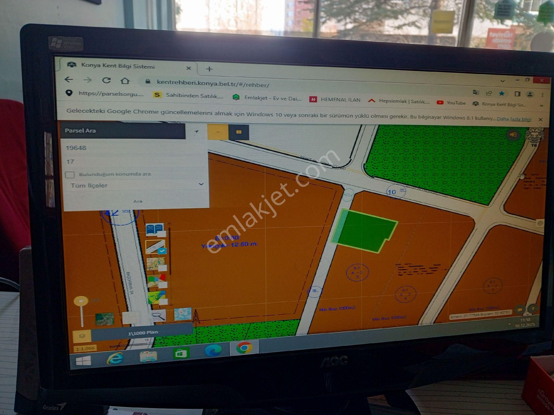 Konya Meram Hatıp Mah. 1000 M2 Hesaplı Satılık Villa Arsası - Görsel 3