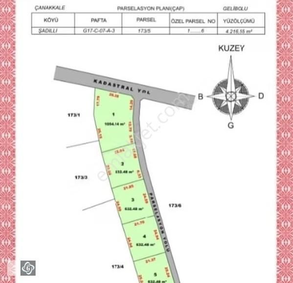 Geliboluda 632 M² Yatırımlık Arsa Çaplı - Görsel 3