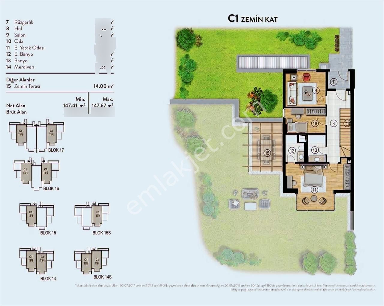 Adress Lıfe'dan Düşler Vadisi Riva'da C1 Tipi 3'5+1 195m2 Villa - Görsel 13