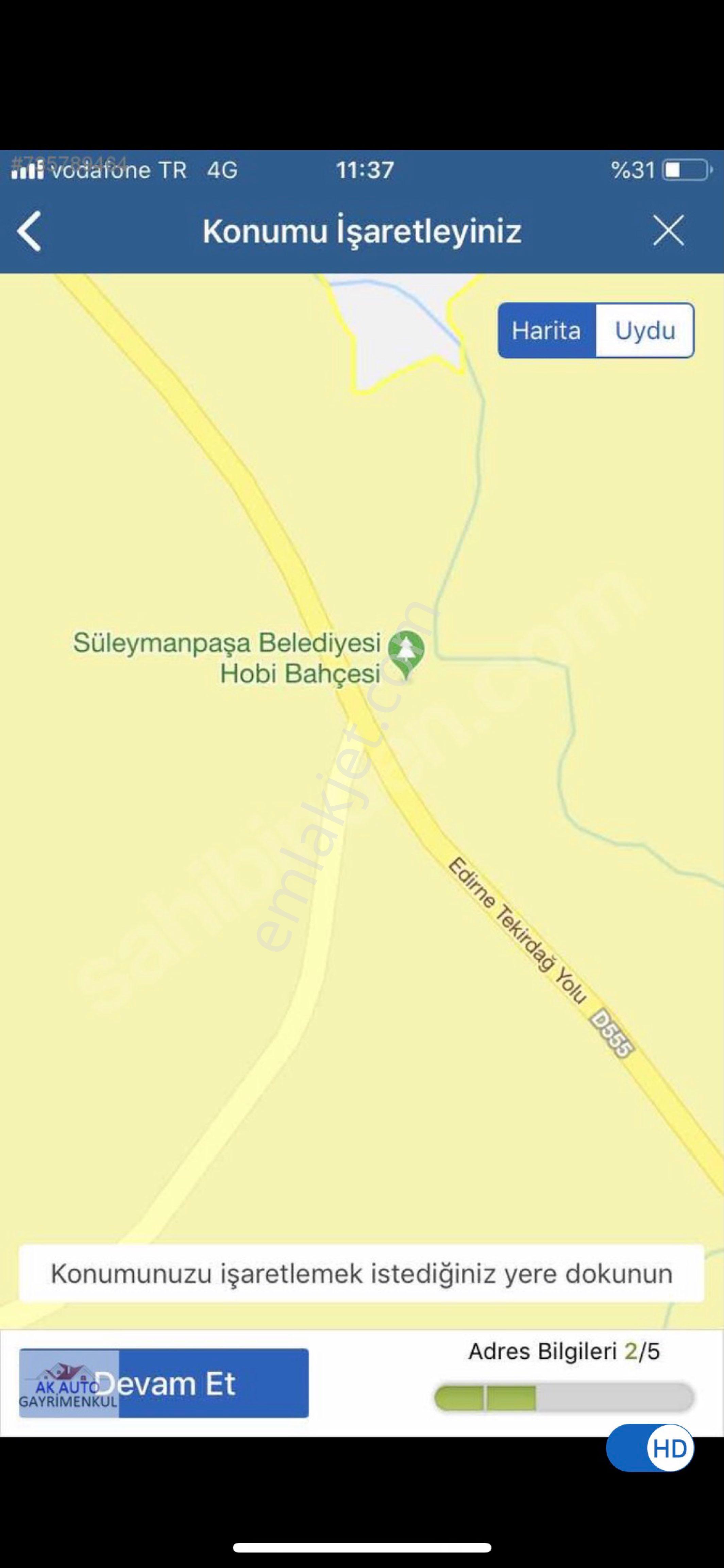 Tekirdağ Süleymanpaşa Bıyıkali Mahallesi Satılık Bağ Bahçe - Görsel 2