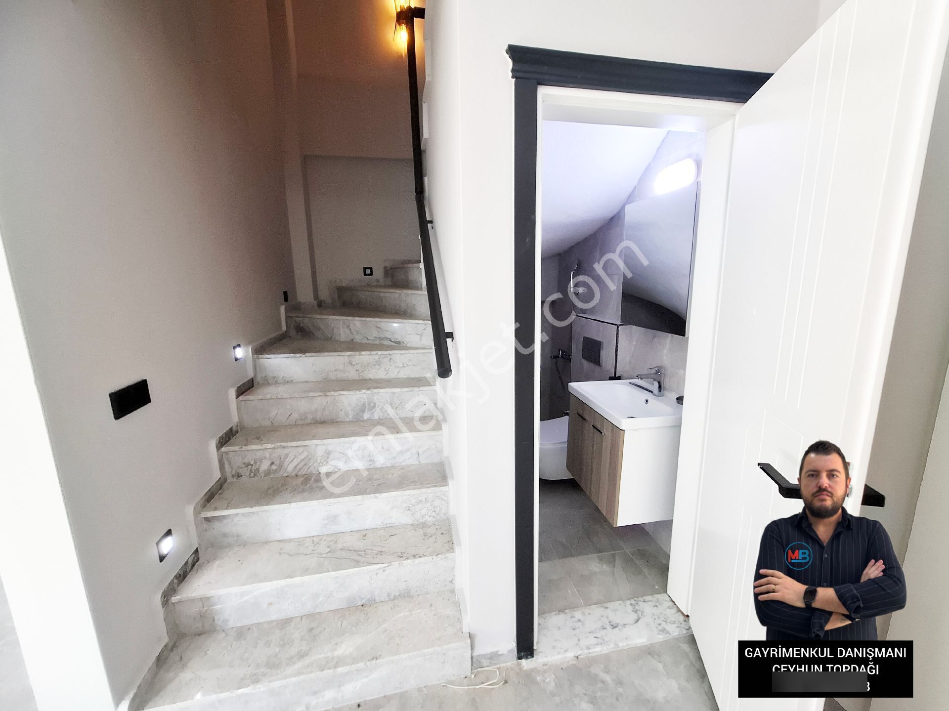 Didimde Satılık 3+1 Geniş Kullanışlı Tripleks Ön Cephe Müstakil Bahçeli Villa ! - Görsel 15