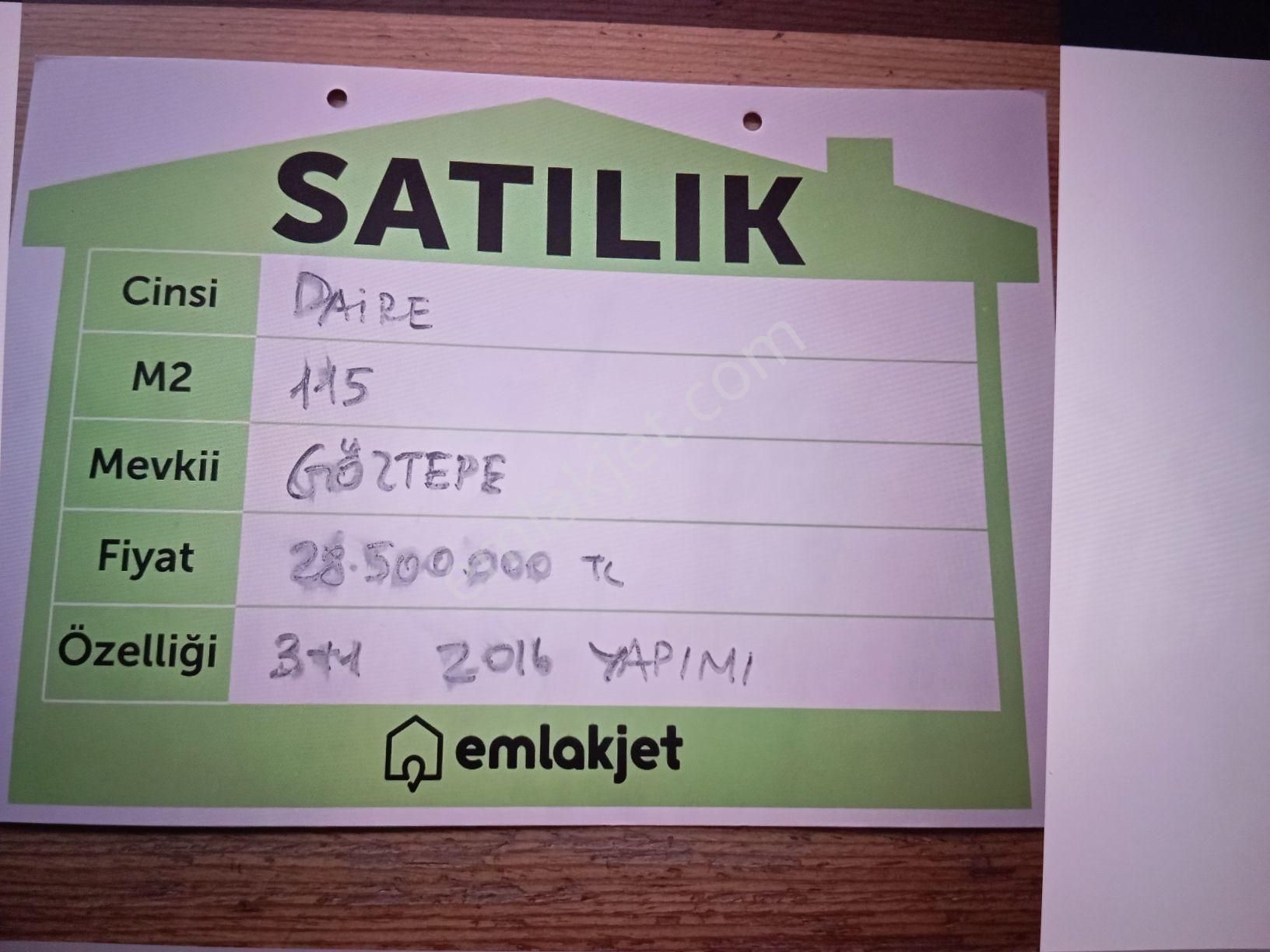 Göztepe'de Satılık Daire 3+1