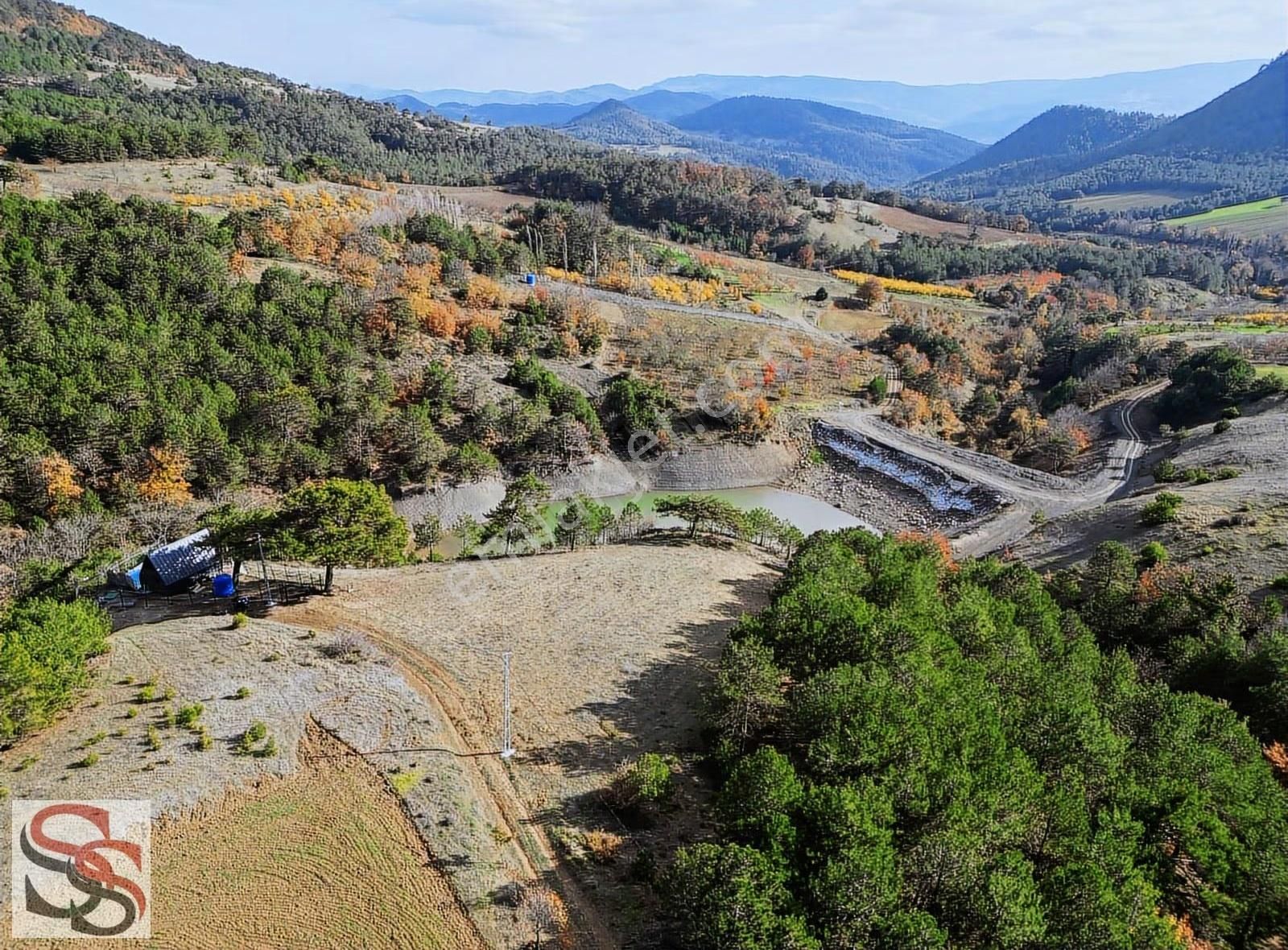 Geyve Çine Göl Manzaralı 4.337 M² Tarla + Havuzlu Bungalov - Görsel 6