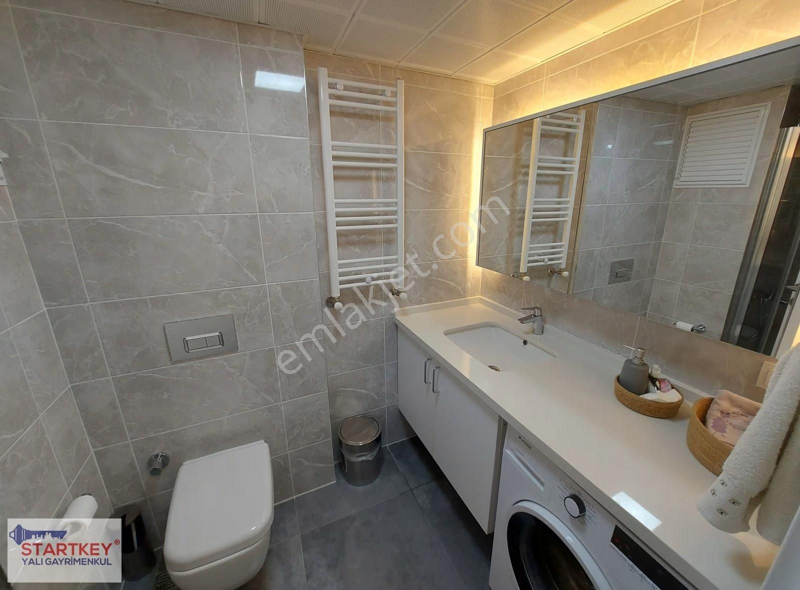 Karşıyakada Yeni Bina Deniz Manzaralı Kiralık 2+1 Yalı Dairesi - Görsel 26