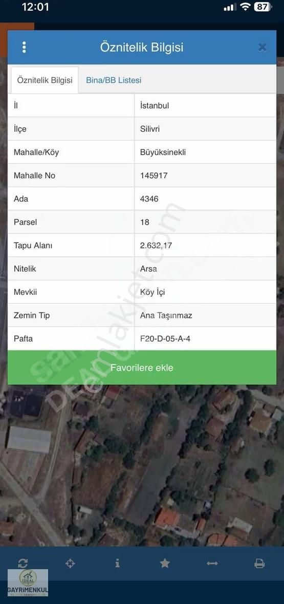 Silivri B.sinekli De Satılık 1000 M2 Arsa - Görsel 12
