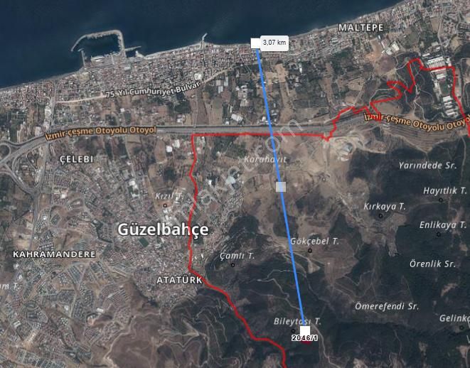 Güzelbahçe Yaka Mahallesi 6523 M2 Deniz Ve Doğa Manzaralı Tarla - Görsel 24