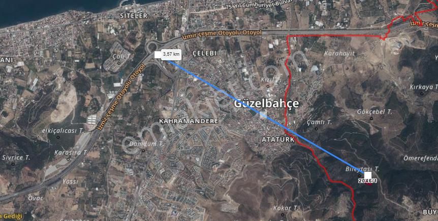 Güzelbahçe Yaka Mahallesi 6523 M2 Deniz Ve Doğa Manzaralı Tarla - Görsel 25