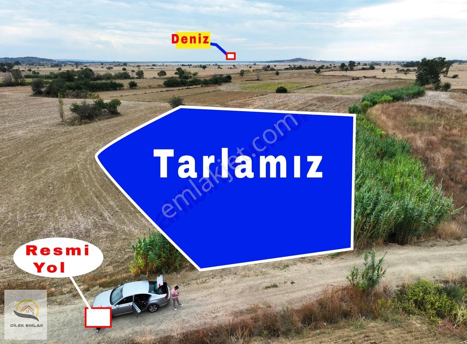 Çanakkale Eceabat'da Deniz Manzaralı Yola Cephe Tek Tapu Tarla.! - Görsel 15