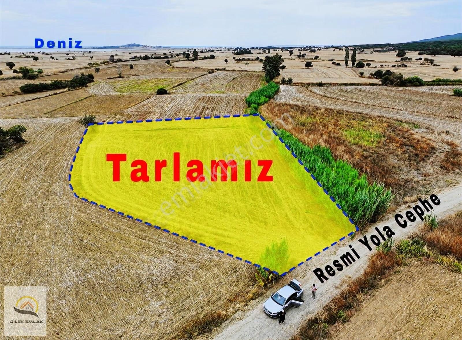 Çanakkale Eceabat'da Deniz Manzaralı Yola Cephe Tek Tapu Tarla.! - Görsel 17