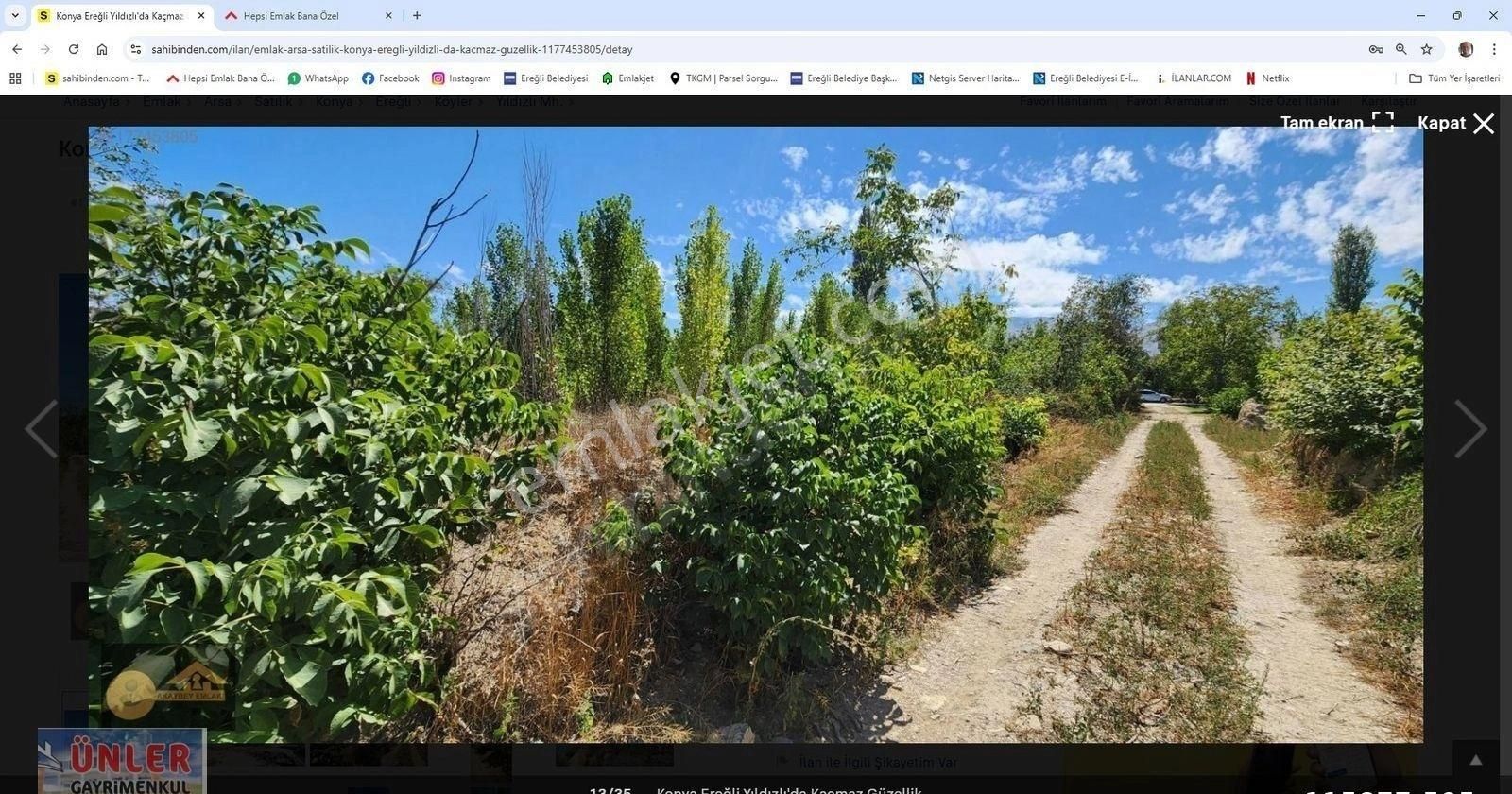 Yıldızlıda Satılık 2665 Metrekare Süper Yerdeki Bahçemiz