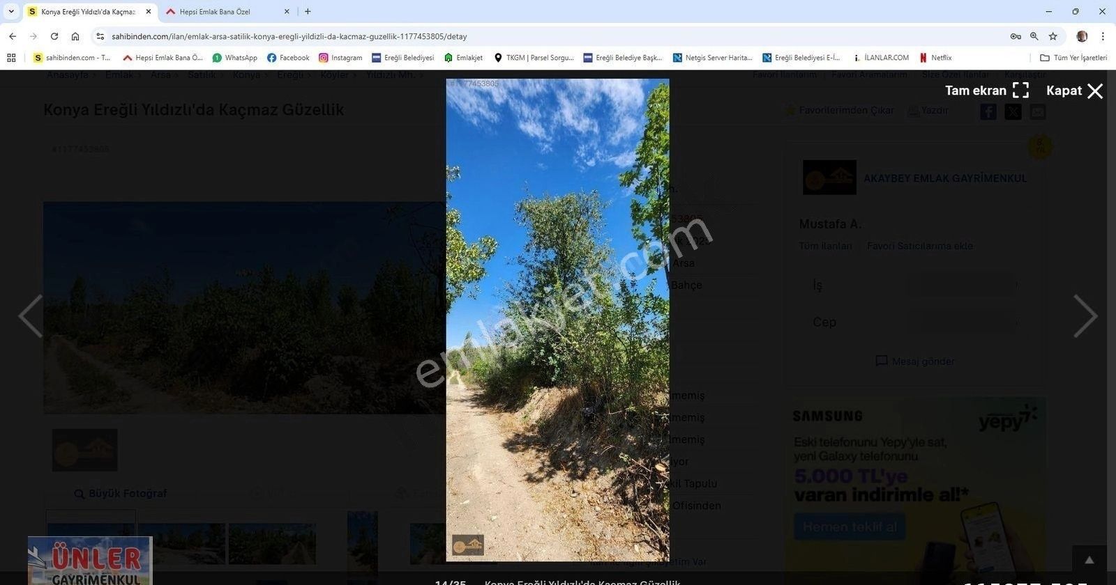 Yıldızlıda Satılık 2665 Metrekare Süper Yerdeki Bahçemiz - Görsel 19